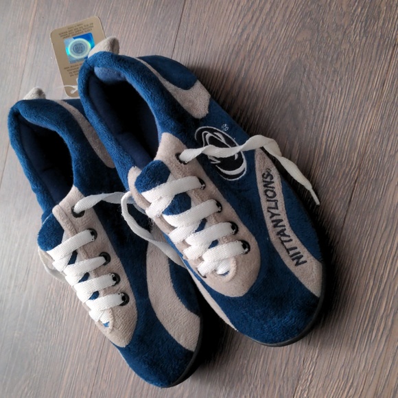 ComfyFeet Size Small Penn State Nittany Lions Indoor/Outdoor Slippers NWT - Picture 1 of 6